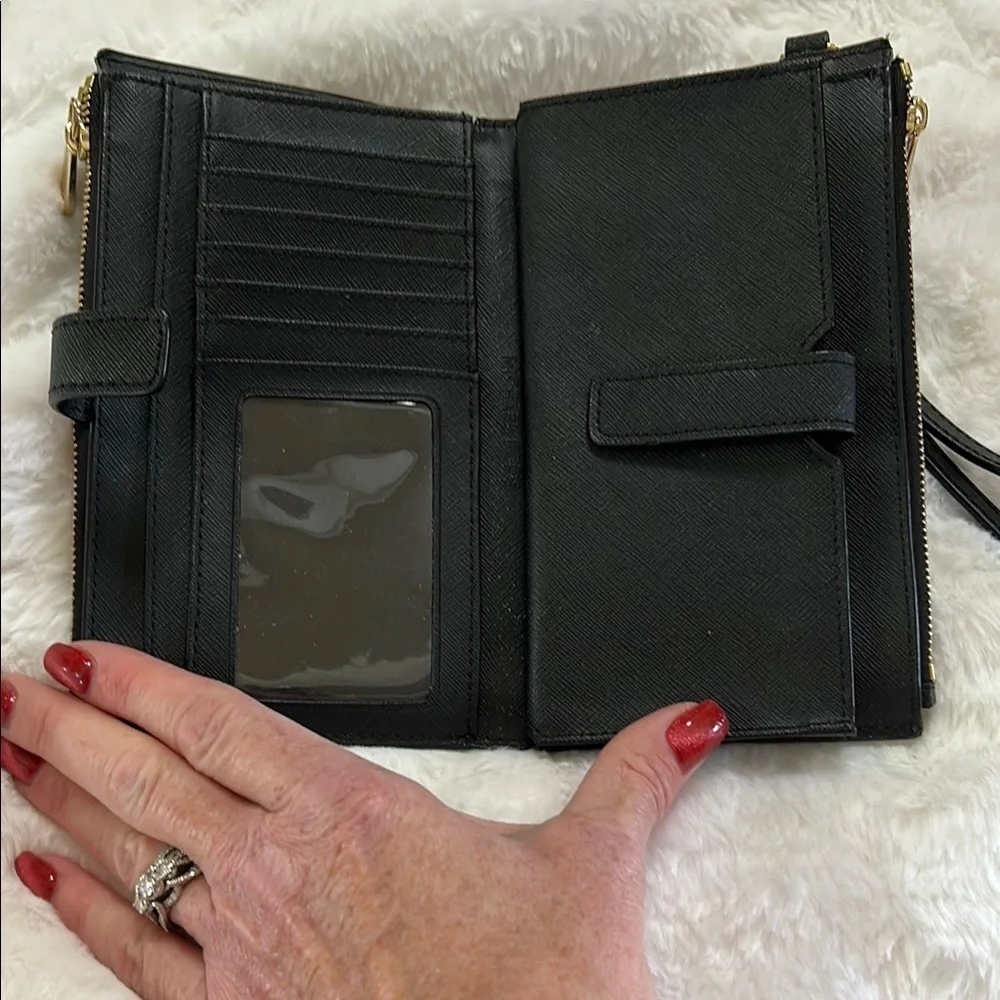 Michael Kors Black Structured Tote Bag and Wallet BUNDLE!!!!